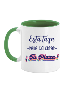 Esta taza para celebrar tu plaza asa color 2